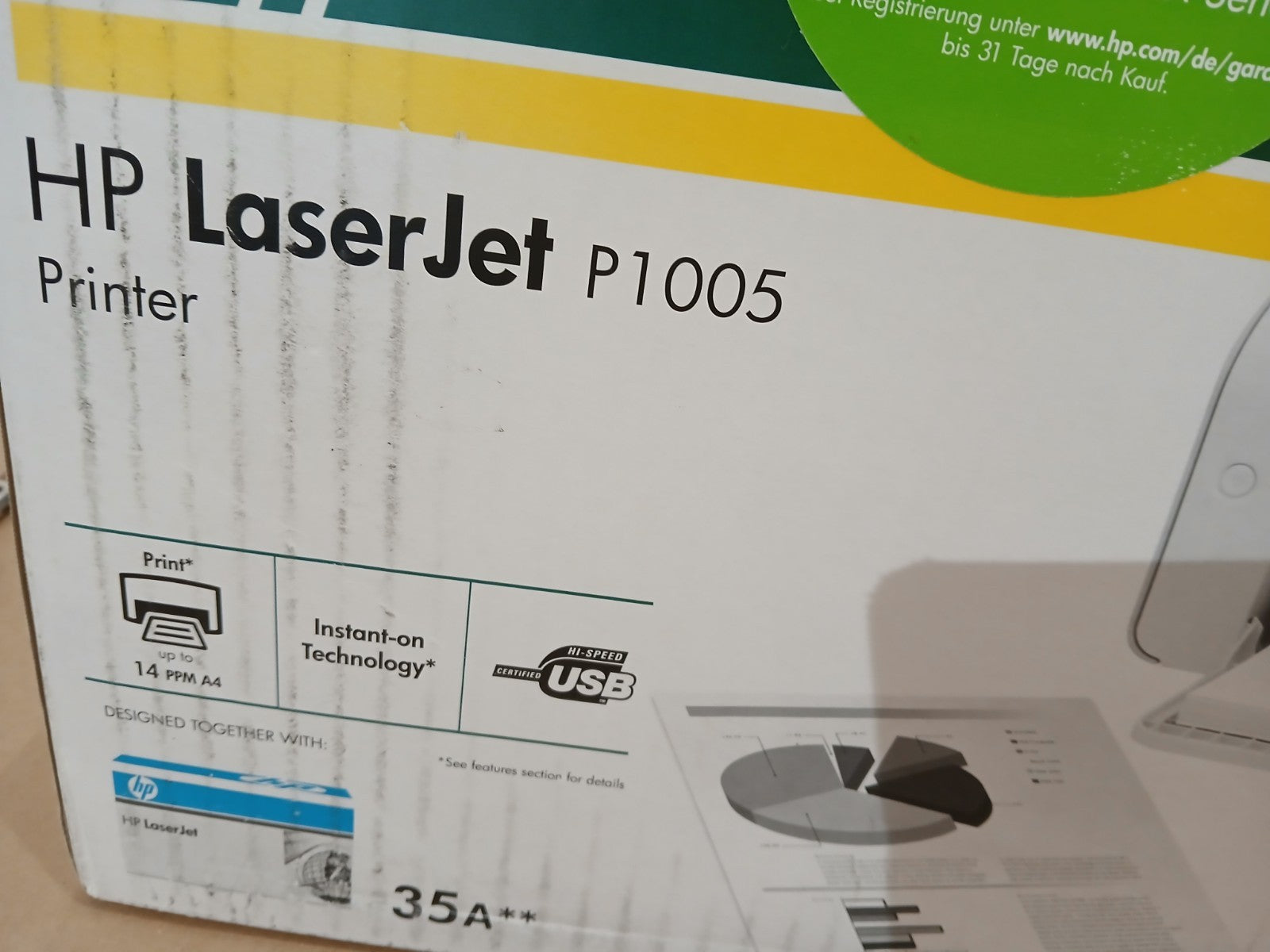 HP Laser Jet P1005 S/W Laserdrucker kompakt zuverlässig günstig A4 USB XP Win 11