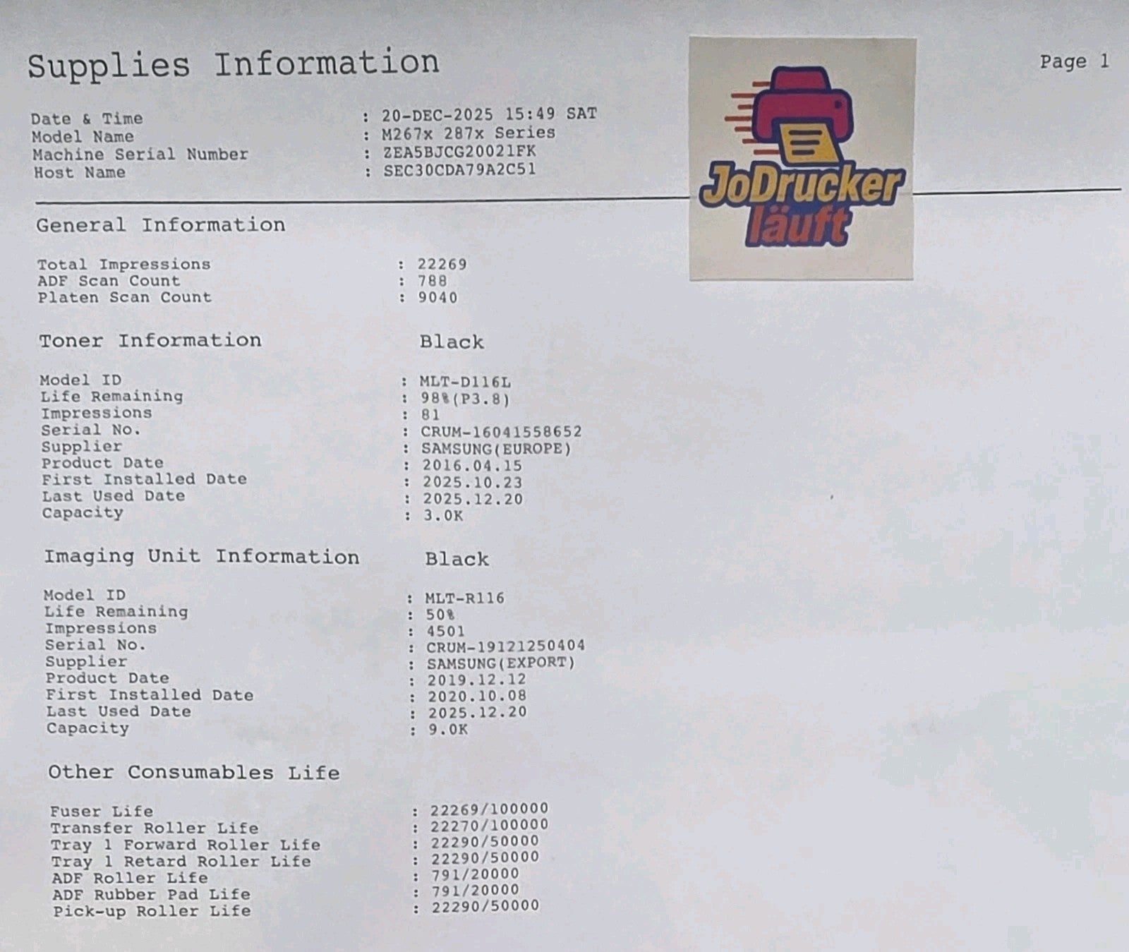 Samsung Xpress M2675FN Laser 4-in-1 Multifunktionsdrucker ADF LAN USB 2.0 Win 11