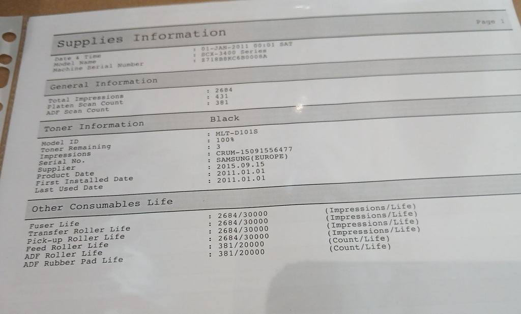 Samsung SCX-3405F SW Laserdrucker Scan Kopie Fax ADF Win 11 Nützlicher als M2070