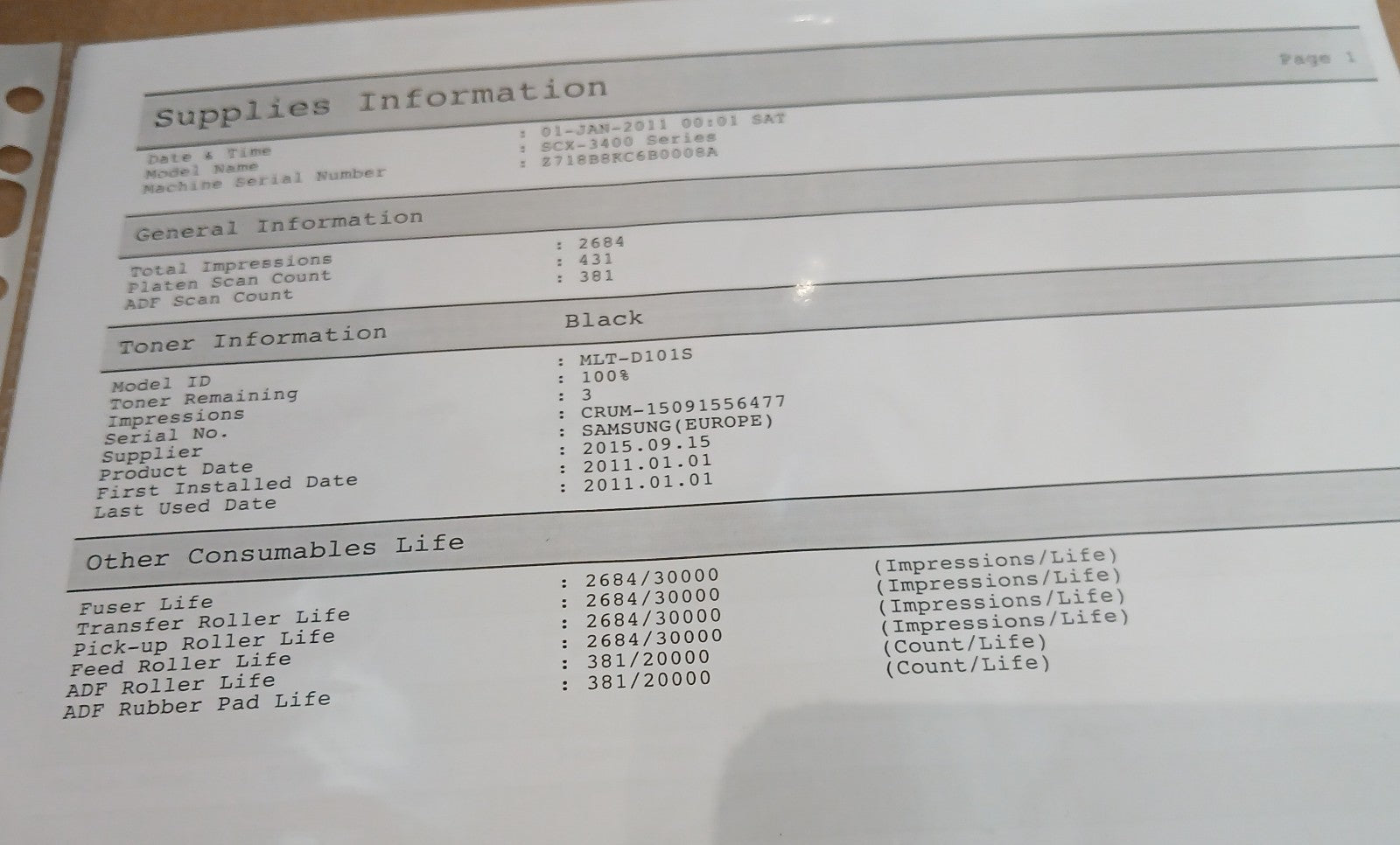 Samsung SCX-3405F SW Laserdrucker Scan Kopie Fax ADF Win 11 Nützlicher als M2070