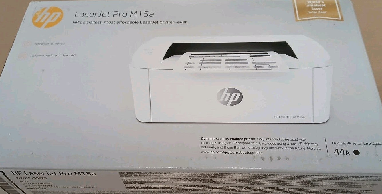 HP LaserJet Pro M15A Schwarz Weiß Laserdrucker USB Windows 11 Neu mit 2. Toner !