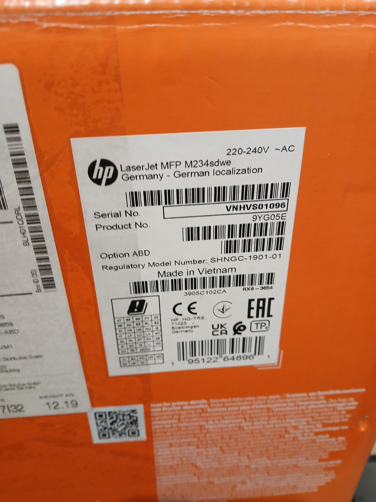 HP LaserJet MFP M234sdw 3-in-1 S/W Multifunktionsdrucker ADF WLAN Airprint Win11