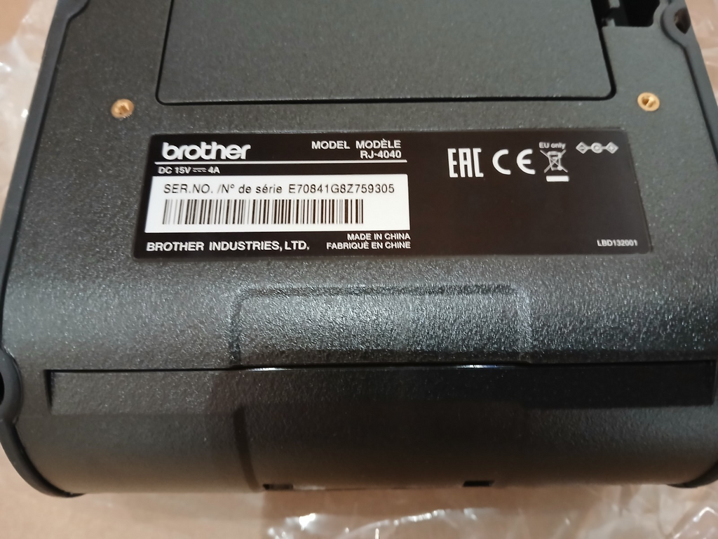 Brother RJ-4040 Thermodruck Etiketten Quittungen 104mm USB Seriell Mobiler Druck