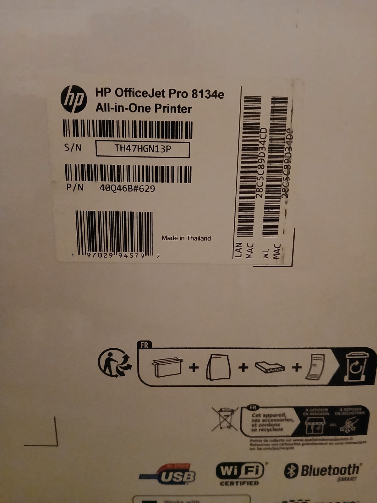 HP Office Jet Pro 8134e 4in1 Tintenstrahldrucker Duplex ADF Win 11 WiFi Airprint