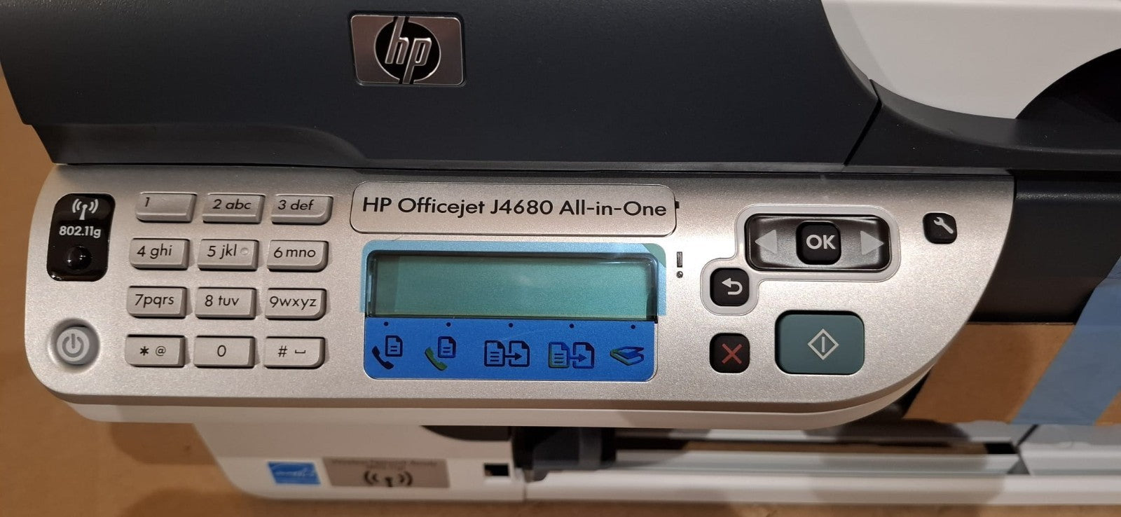 HP Officejet J4680 4-in-1 Tintenstrahldrucker Multifunktionsgerät ADF WLAN Win10