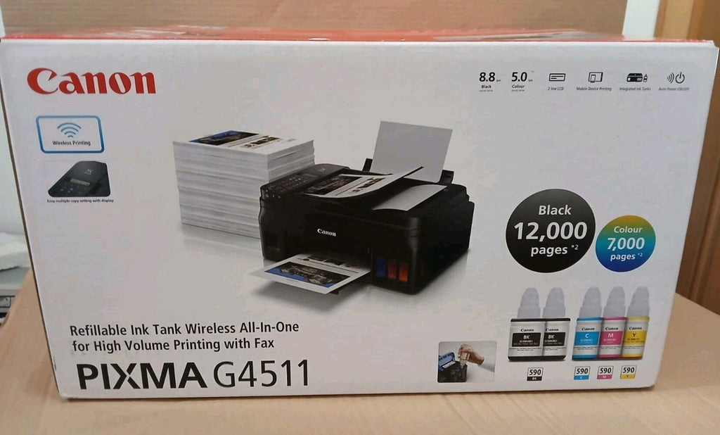 Canon PIXMA G4511 4-in-1 Multifunktionsdrucker Netzwerk ADF WLAN Airprint Win 11
