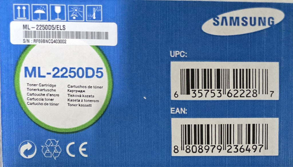 Samsung Tonerkartusche ML-2250D5/ELS Schwarz für Samsung ML2250 Neu & OVP