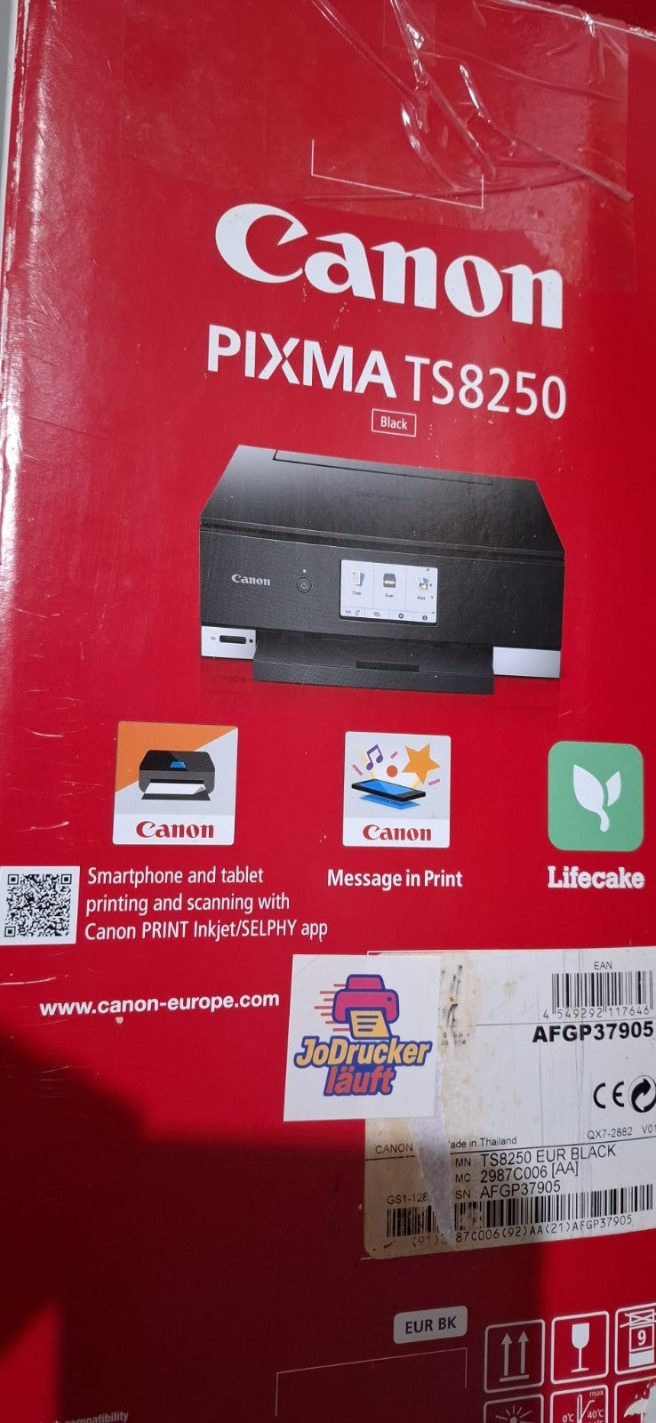 Canon TS 8250 3-in-1 Tintenstrahldrucker Duplex CD/DVD Druck Wlan Airprint Win11
