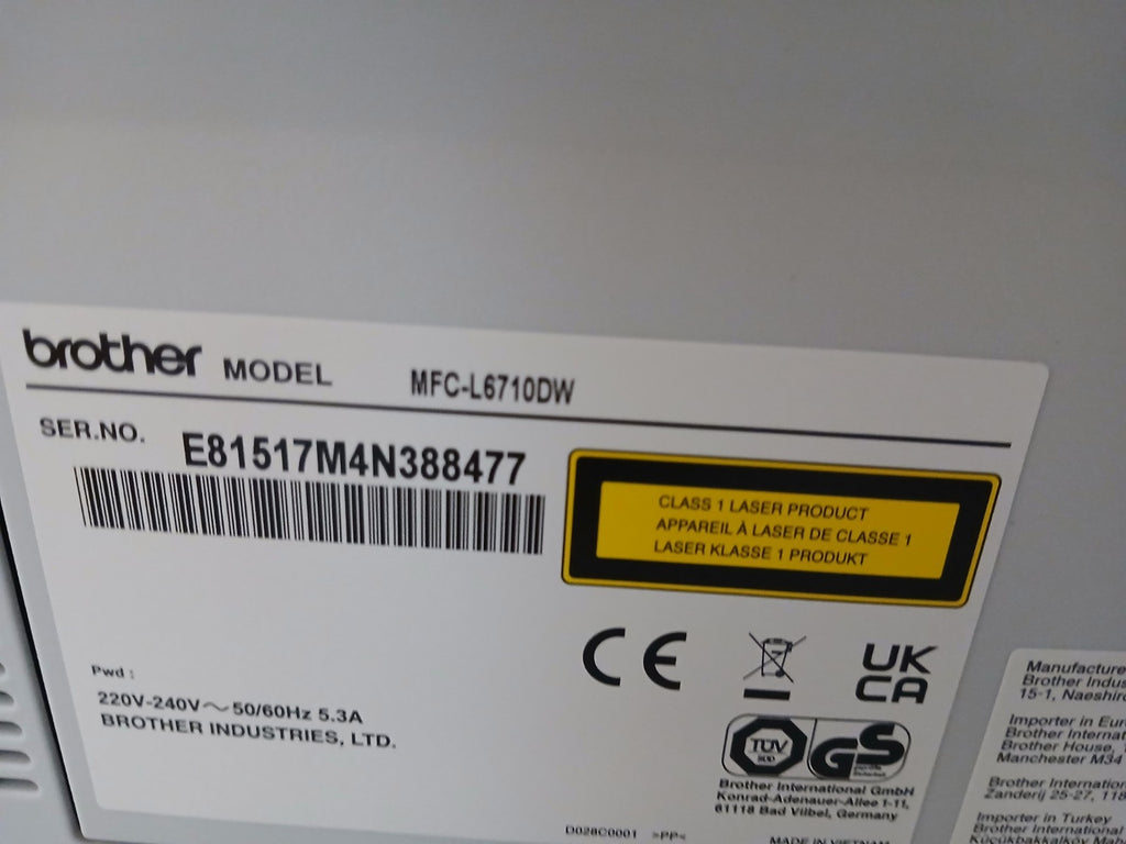 Brother MFC L6710DW Arbeitsgruppendrucker Fax Scan Kopie Dual Duplex ADF Win 11