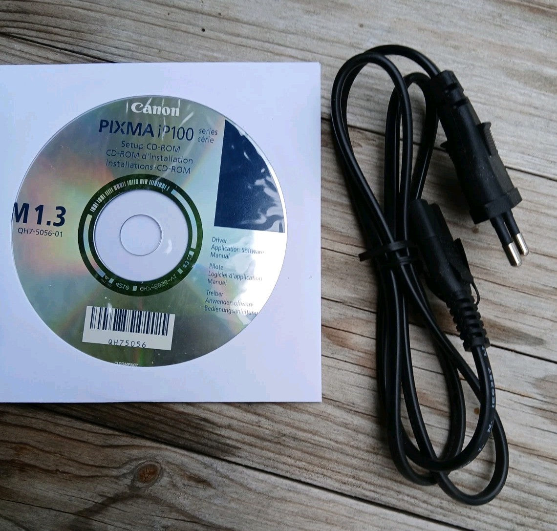 Canon PIXMA iP100 Tintenstrahldrucker Fotodrucker Unbenutzt USB NEU ! D. Läuft !