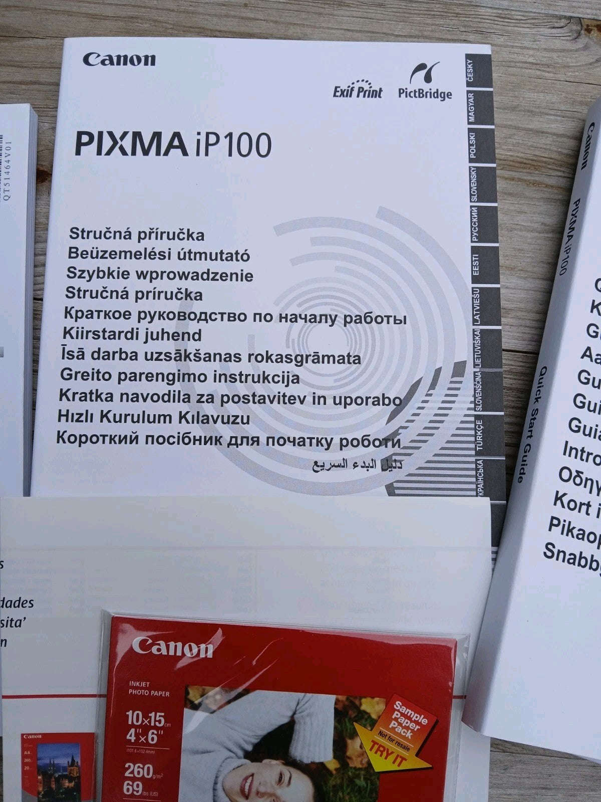 Canon PIXMA iP100 Tintenstrahldrucker Fotodrucker Unbenutzt USB NEU ! D. Läuft !