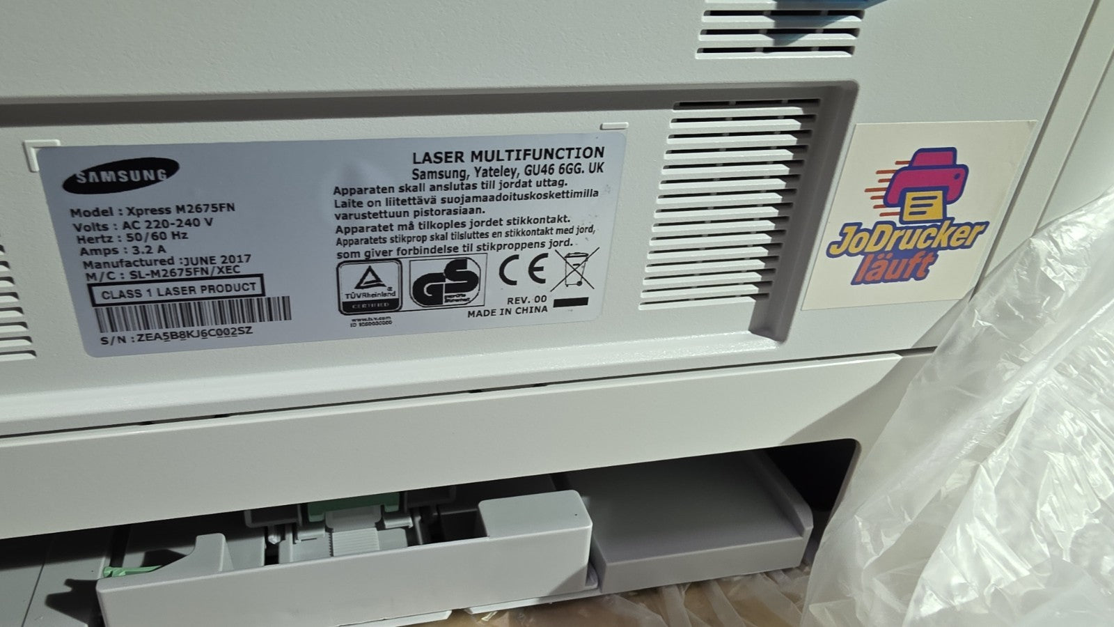 Samsung Xpress M2675FN Laser 4-in-1 Multifunktionsdrucker ADF LAN USB 2.0 Win 11