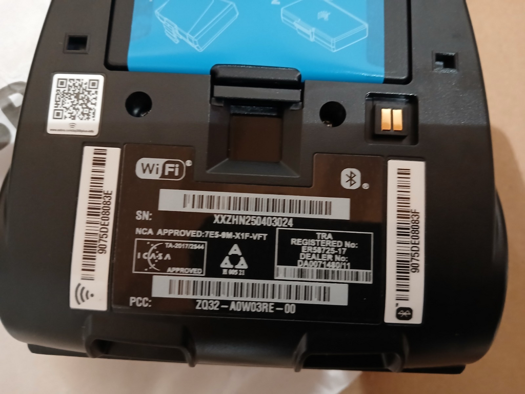 Zebra ZQ320 Plus Thermodirekt Etikettendrucker Outdoor USBC BT WLAN NFC 203 dpi