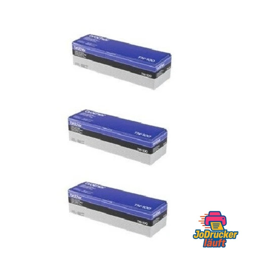 3 x Original Brother Toner schwarz TN-100 HL 600 630 640 645 655 660 662 631 OVP