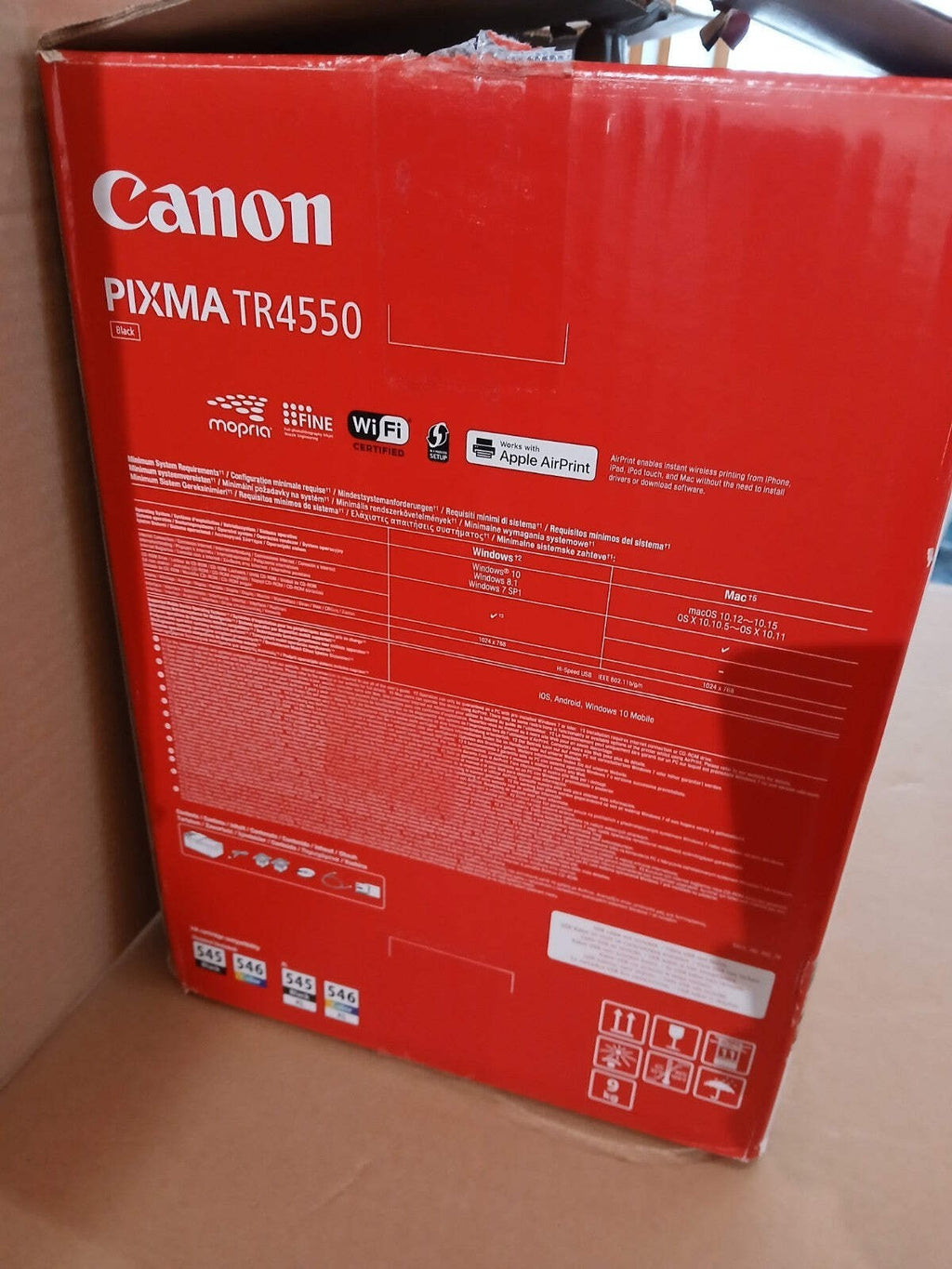 Canon PIXMA TR4550 Tinten-Multifunktionsdrucker Duplex ADF WLAN Airprint Win 11