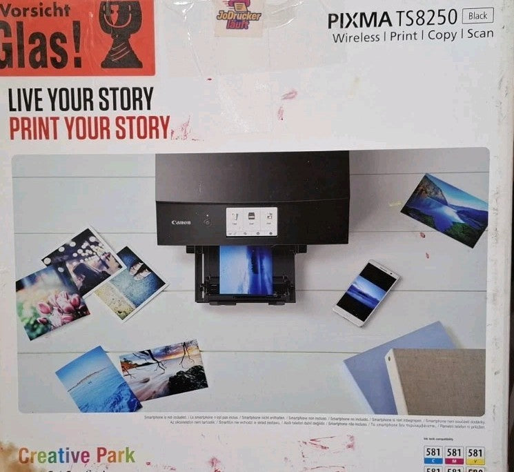 Canon TS 8250 3-in-1 Tintenstrahldrucker Duplex CD/DVD Druck Wlan Airprint Win11