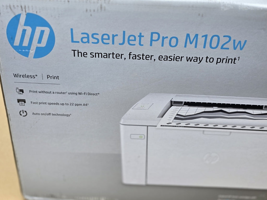 HP Laser Jet Pro M102w S/W Laserdrucker USB 2.0 Netzwerk Wlan Airprint Win 10