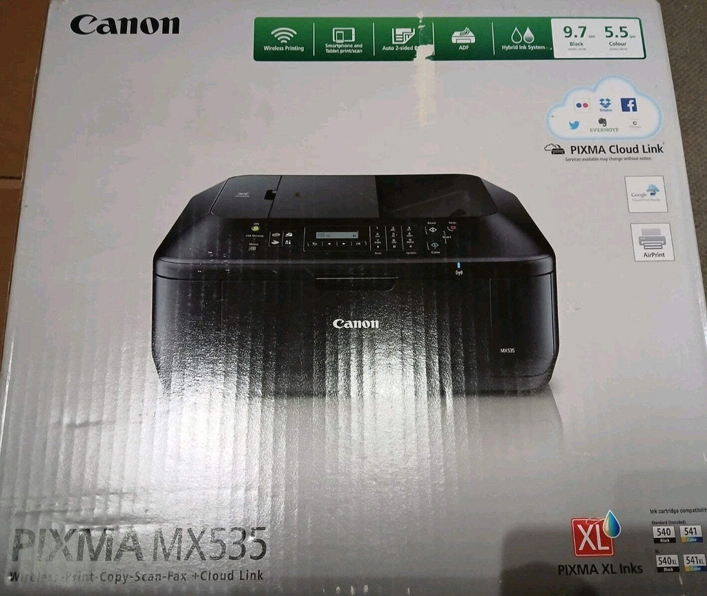 Canon PIXMA MX535 4-in-1 Tintenstrahldrucker Duplex ADF Netzwerk Wi-Fi Direkt