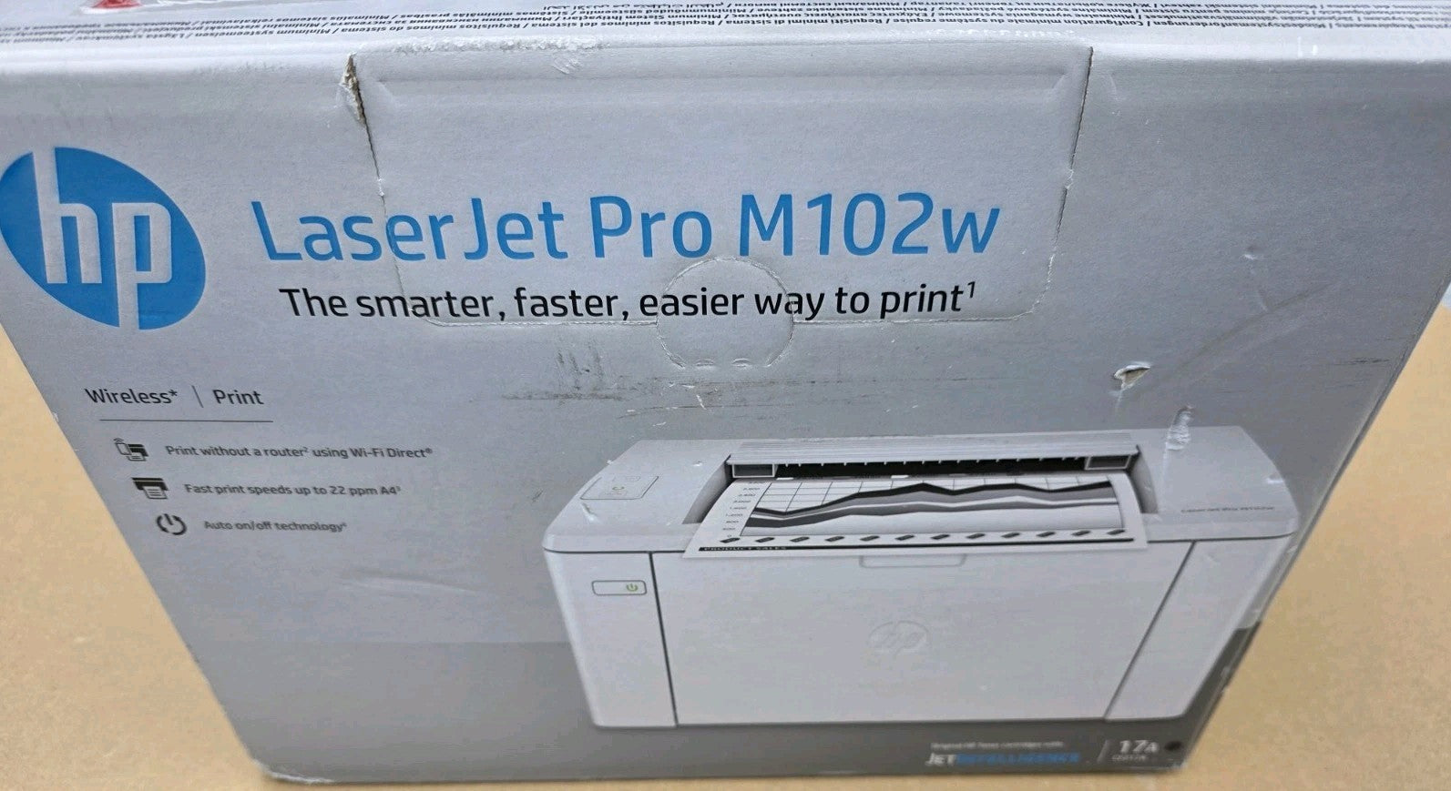 HP Laser Jet Pro M102w S/W Laserdrucker USB 2.0 Netzwerk Wlan Airprint Win 10