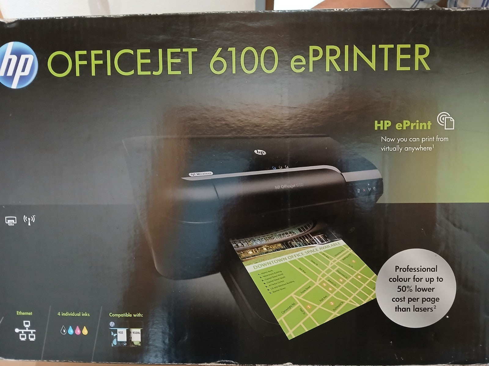 HP Office Jet 6100 ePrinter Drucker USB 2.0 LAN Wlan Airprint HP ePrint Win 11