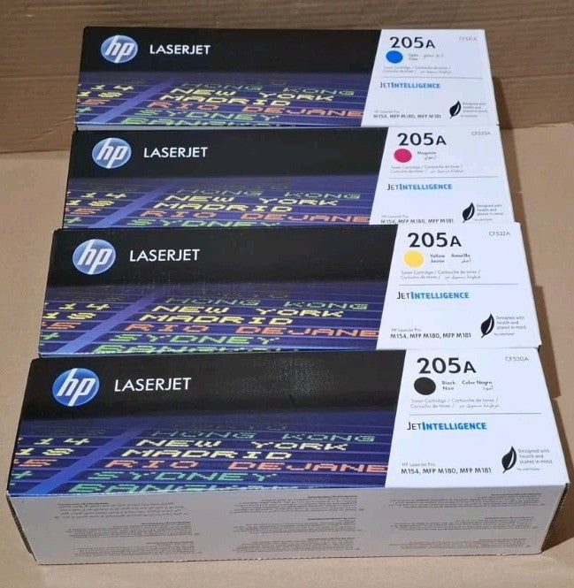 4x HP 205A Original Tonerkassetten Toner Color LaserJet Pro MFP M180n M181fw OVP