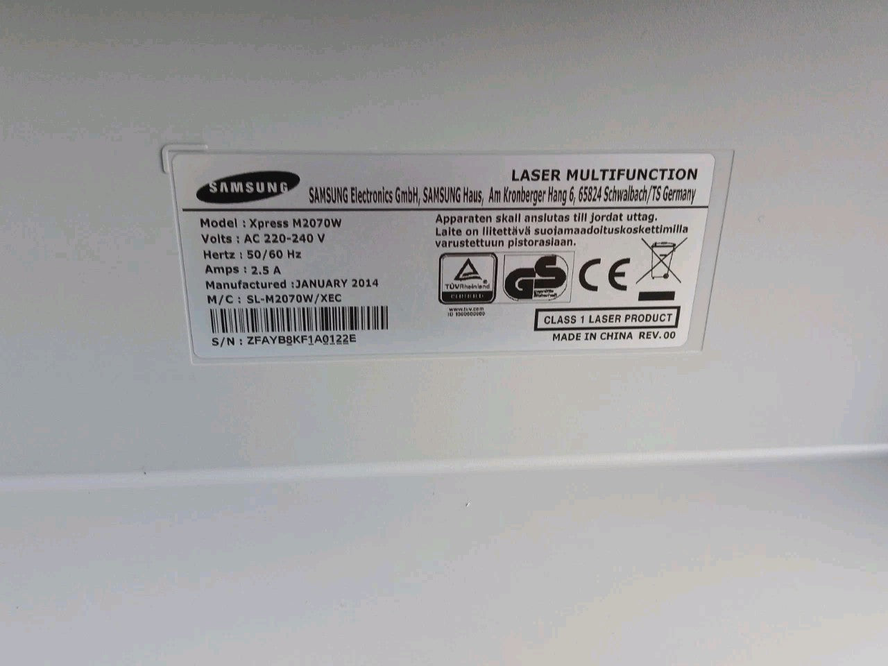 Samsung Xpress M2070W S/W Laserdrucker Multifunktionsgerät A4 USB 2.0 Windows 11