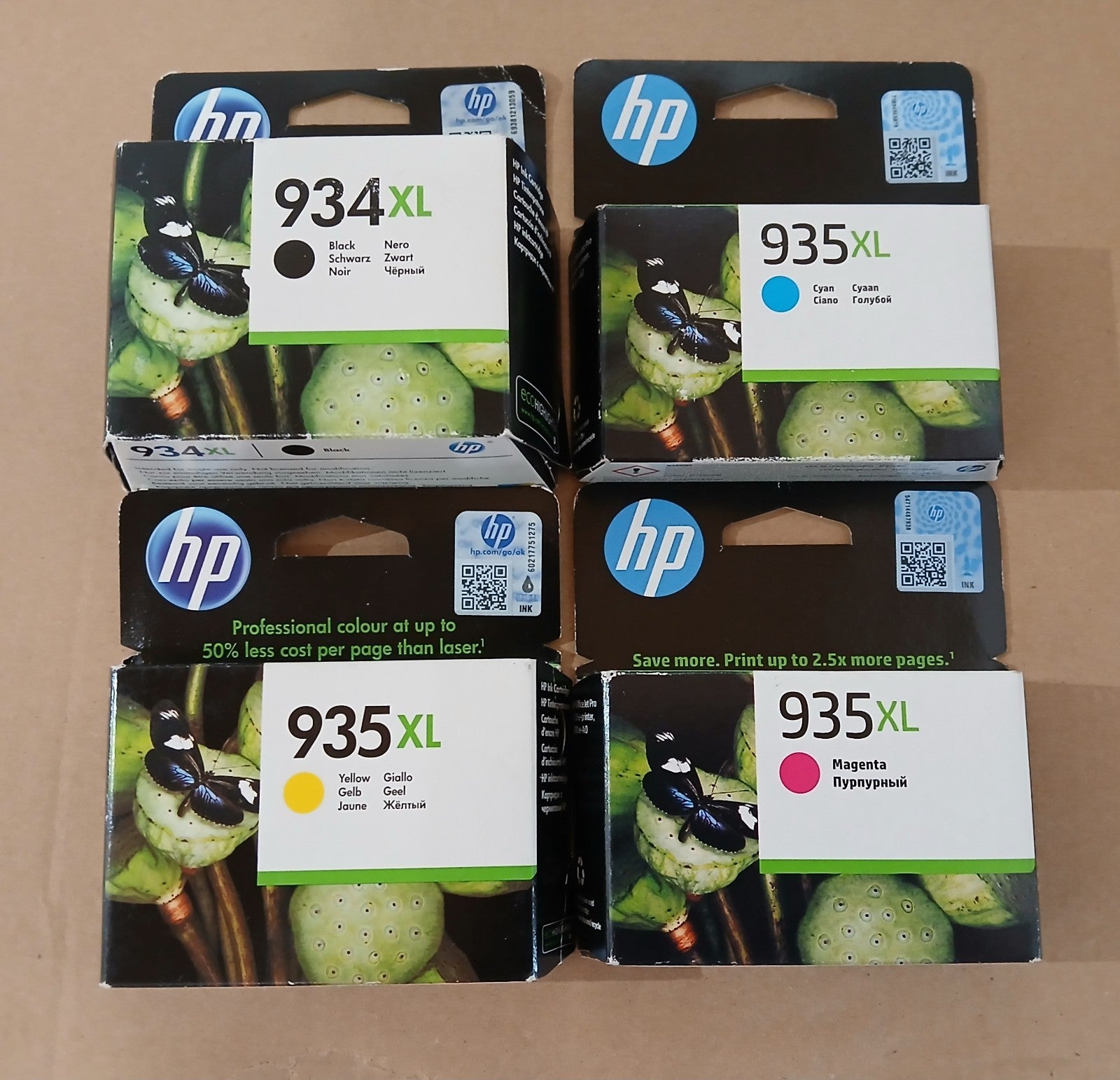 Original HP 4er Set 934XL 935XL Multipack Tintenpatronen Office Jet/Pro X4E14AE