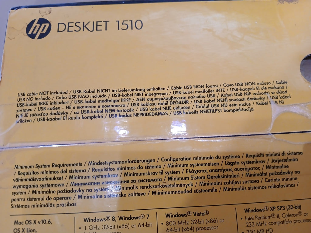 HP Deskjet 1510 1-in-1-Tintenstrahldrucker Druck Scan Kopie USB Win 10 Win XP !