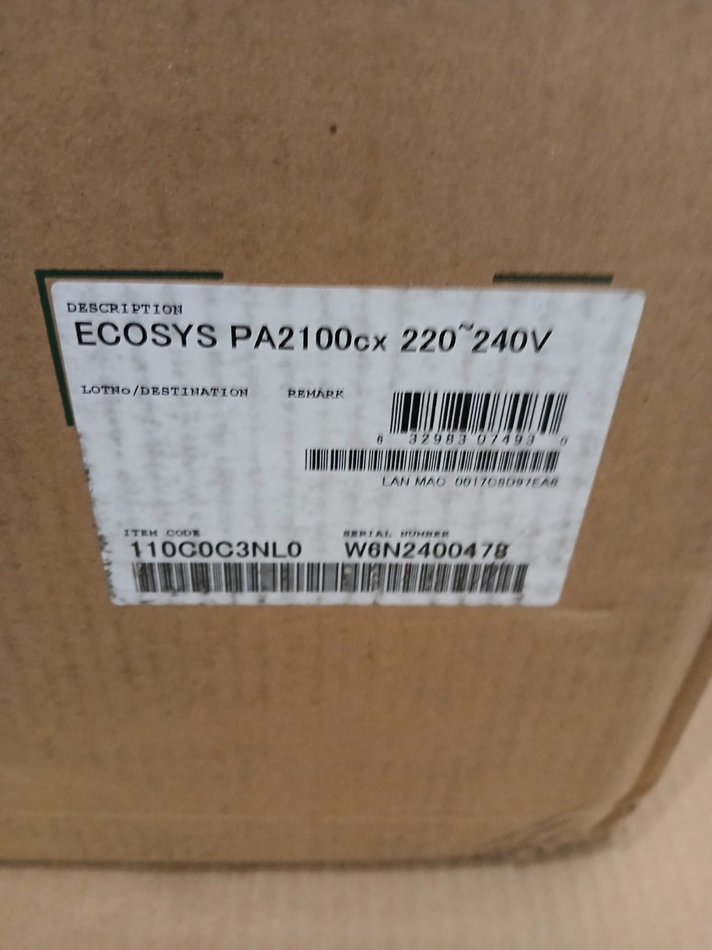 Kyocera ECOSYS PA2100cx Farblaserdrucker Duplex USB LAN Netzwerk Win 11 Airprint