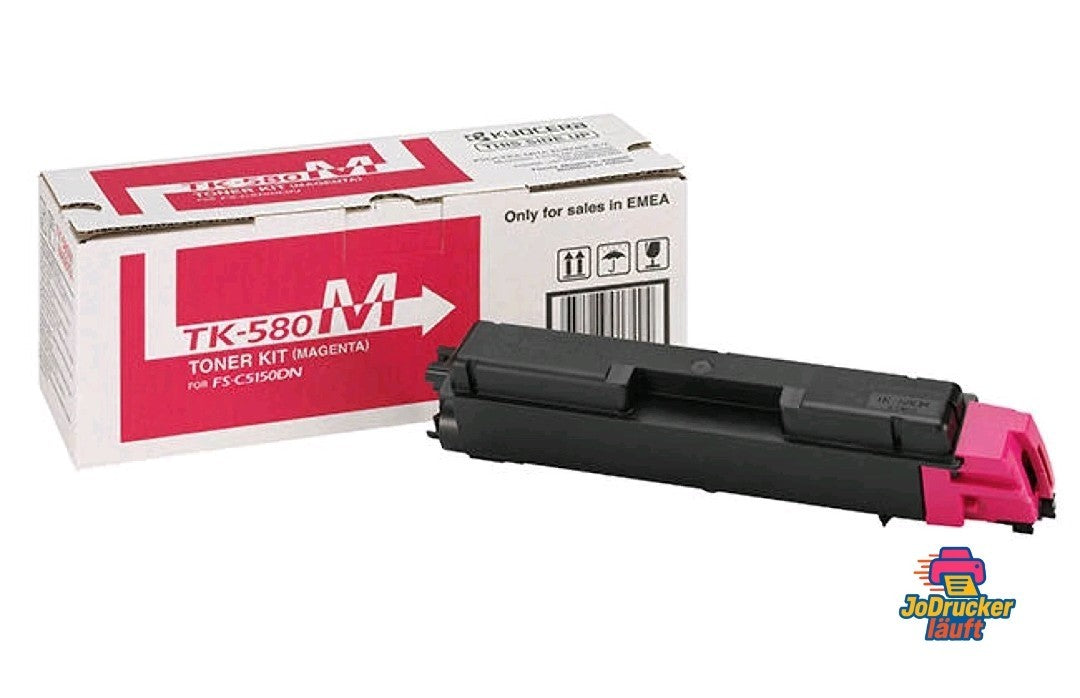 Kyocera TK-580M Toner, Tonerkartusche – Magenta Original für P6021 FS-C5150 Neu