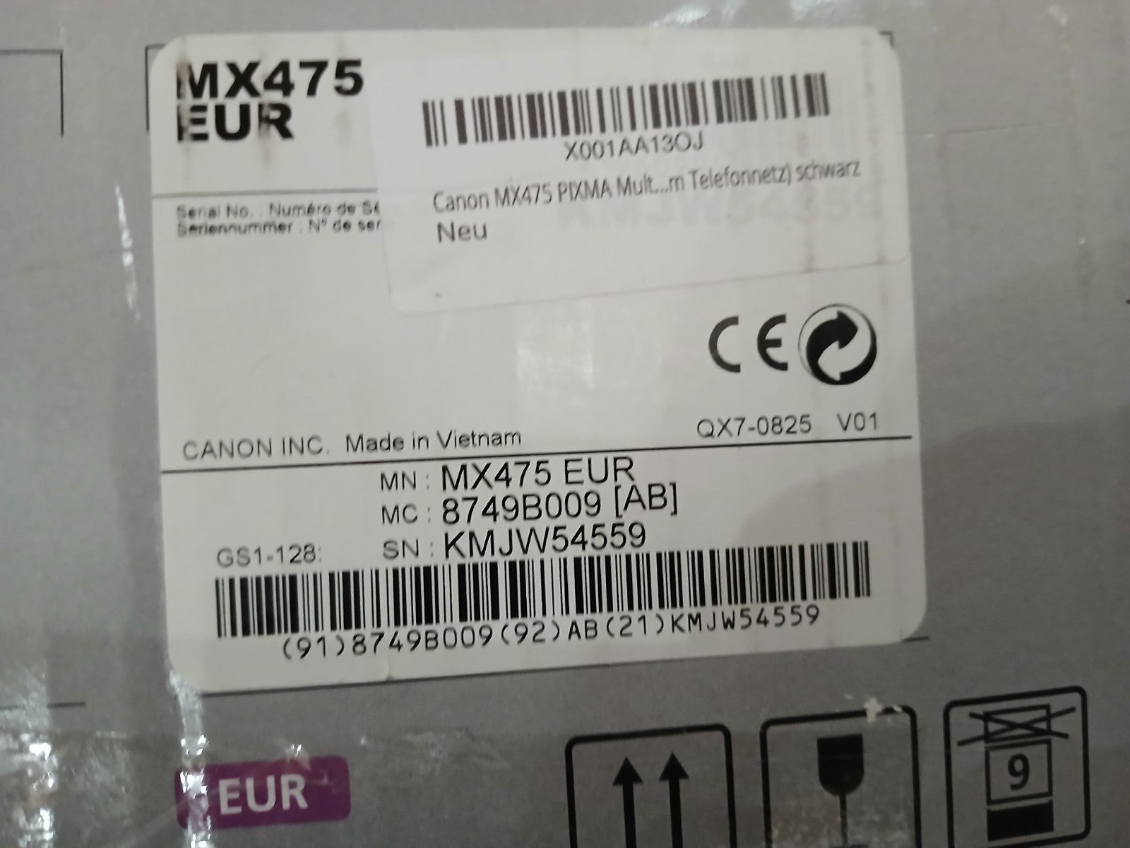 Canon Pixma MX 475 Druck Scan Kopie Fax ADF Wi Fi Direkt WLAN LAN Netzwerk Win11