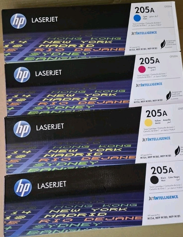 4x HP 205A Original Tonerkassetten Toner Color LaserJet Pro MFP M180n M181fw OVP