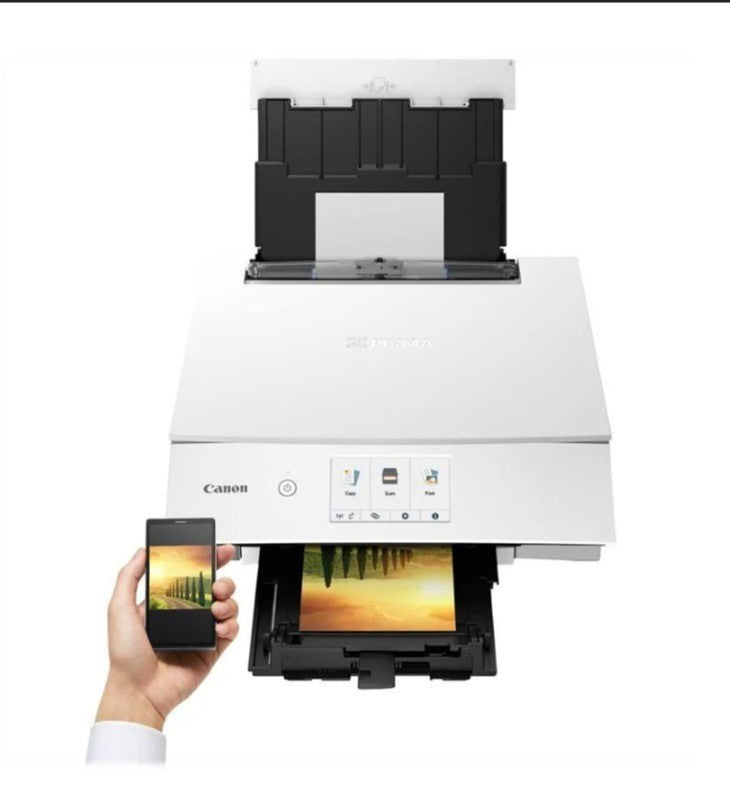 Canon PIXMA TS8351a 3-in-1 Tintenstrahldrucker Weiß Duplex CD/DVD Druck Airprint