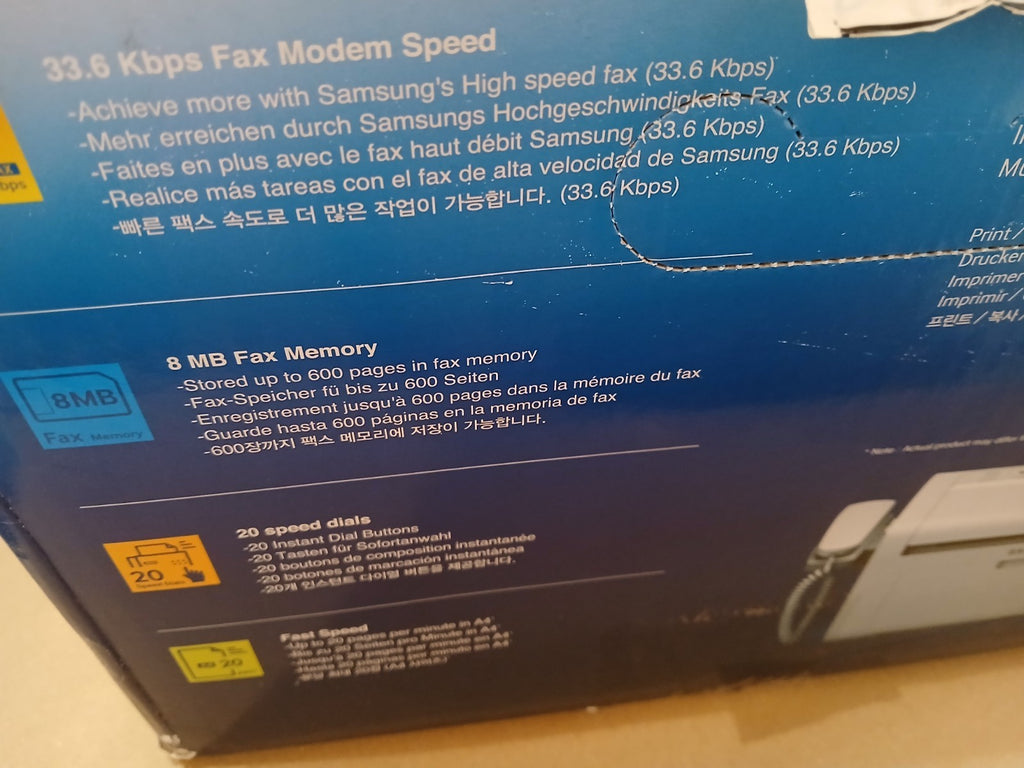 Samsung XPress SF-765P Multifunktionsdrucker Kopie Fax Scan ADF Scan to PC A4 A5