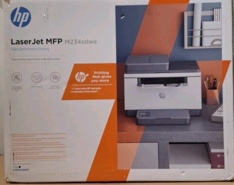 HP LaserJet MFP M234sdw 3-in-1 S/W Multifunktionsdrucker ADF WLAN Airprint Win11