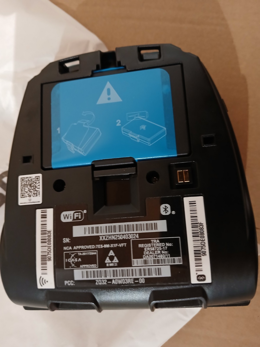 Zebra ZQ320 Plus Thermodirekt Etikettendrucker Outdoor USBC BT WLAN NFC 203 dpi