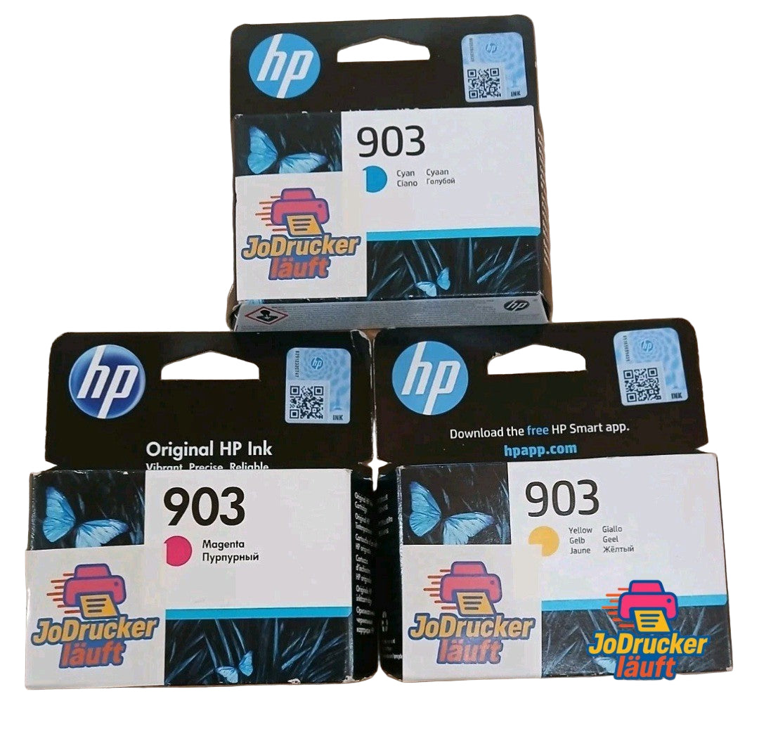 3x Original HP Tintenpatrone Farbe 903 für Officejet 6900 6950 6860 6970 6975