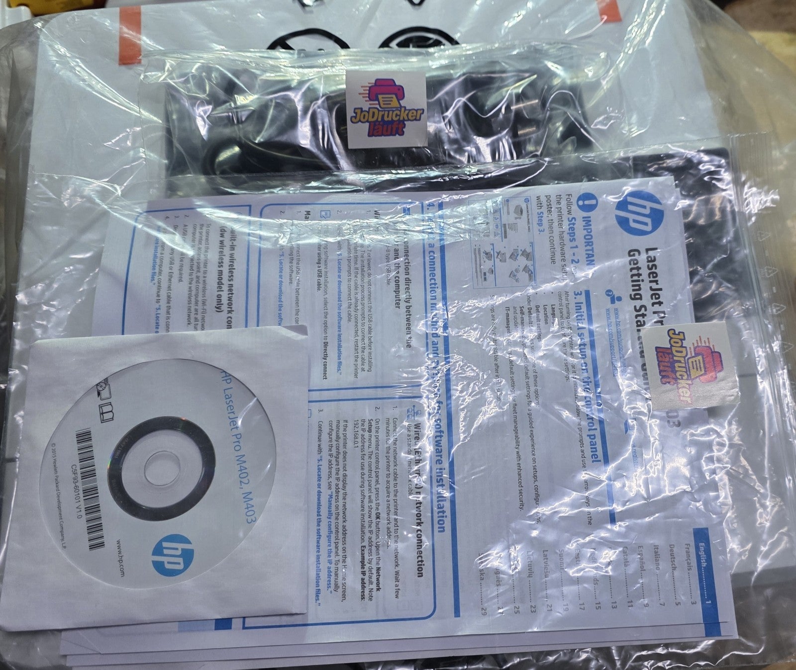 HP Laser Jet Pro M402d Schwarz Weiß Laserdrucker Duplex USB 2.0 A4 Win 11