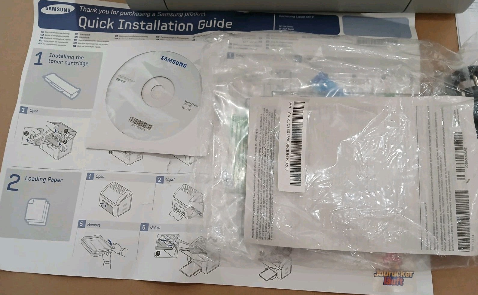 Samsung XPress SF-765P Multifunktionsdrucker Kopie Fax Scan ADF Scan to PC A4 A5