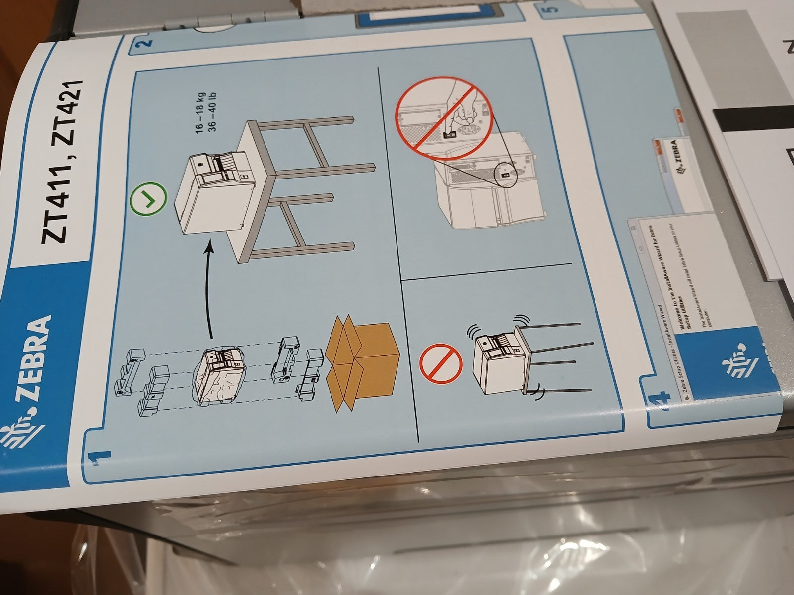 Zebra ZT411 203DPI Etikettendrucker Thermotransfer / direkt Bluetooth Netzwerk