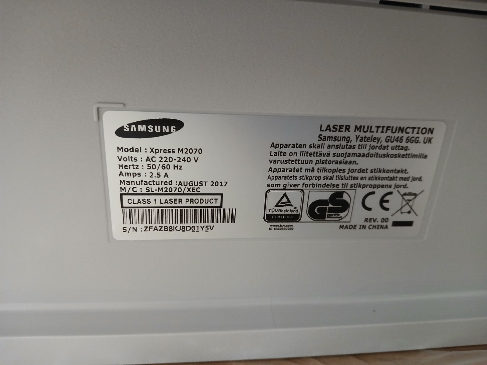 Samsung Xpress M2070 SW Laser Druck Scan Kopie USB 2.0 Windows 10 Home Office