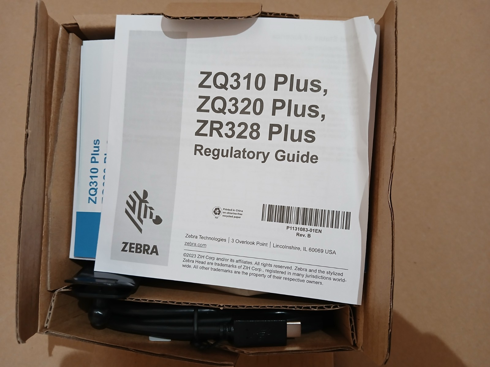 Zebra ZQ320 Plus Thermodirekt Etikettendrucker Outdoor USBC BT WLAN NFC 203 dpi