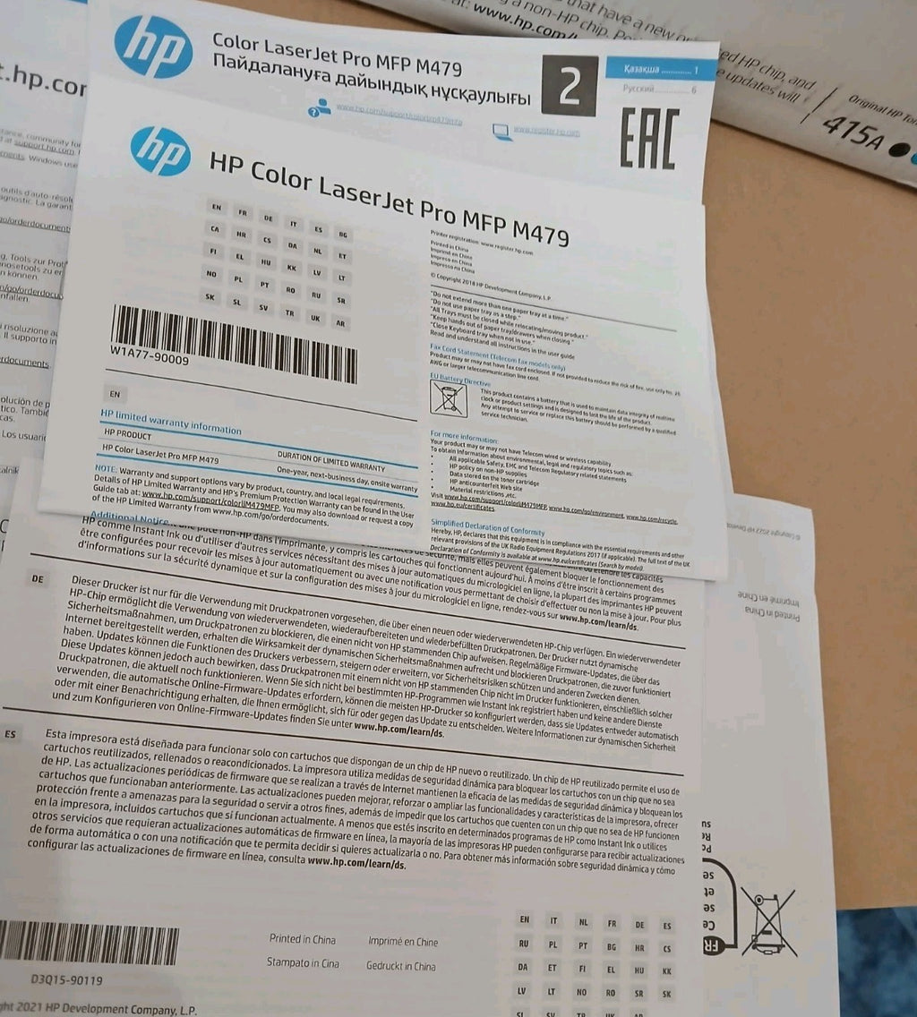 HP Laser Jet Pro MFP M479fnw Farblaserdrucker Dual Duplex ADF Win11 HP ePrint