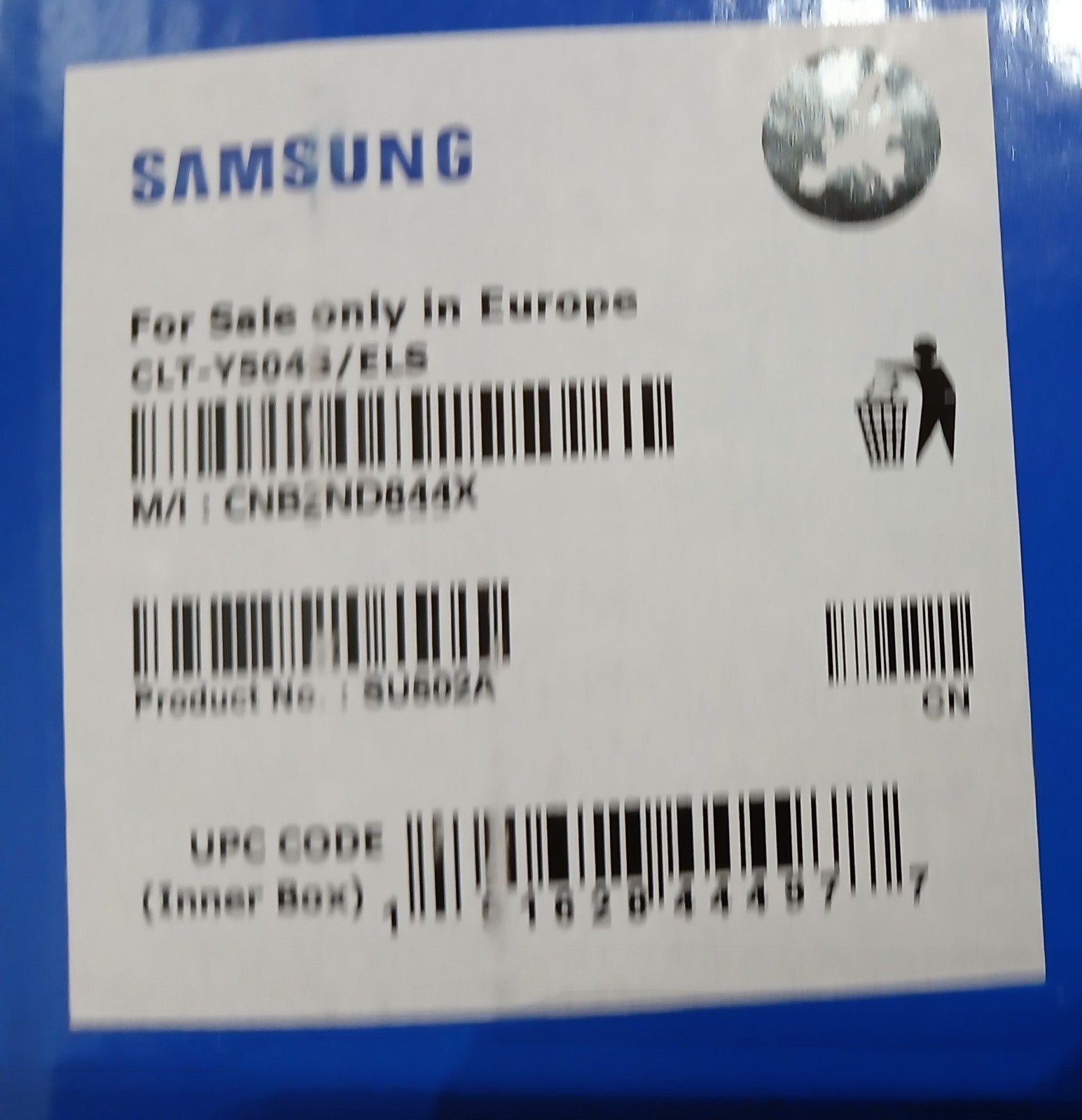 Original Samsung Tonerkartusche Y504S Schwarz Neu ! 1.800S. ! CLP + CLX +C18xx