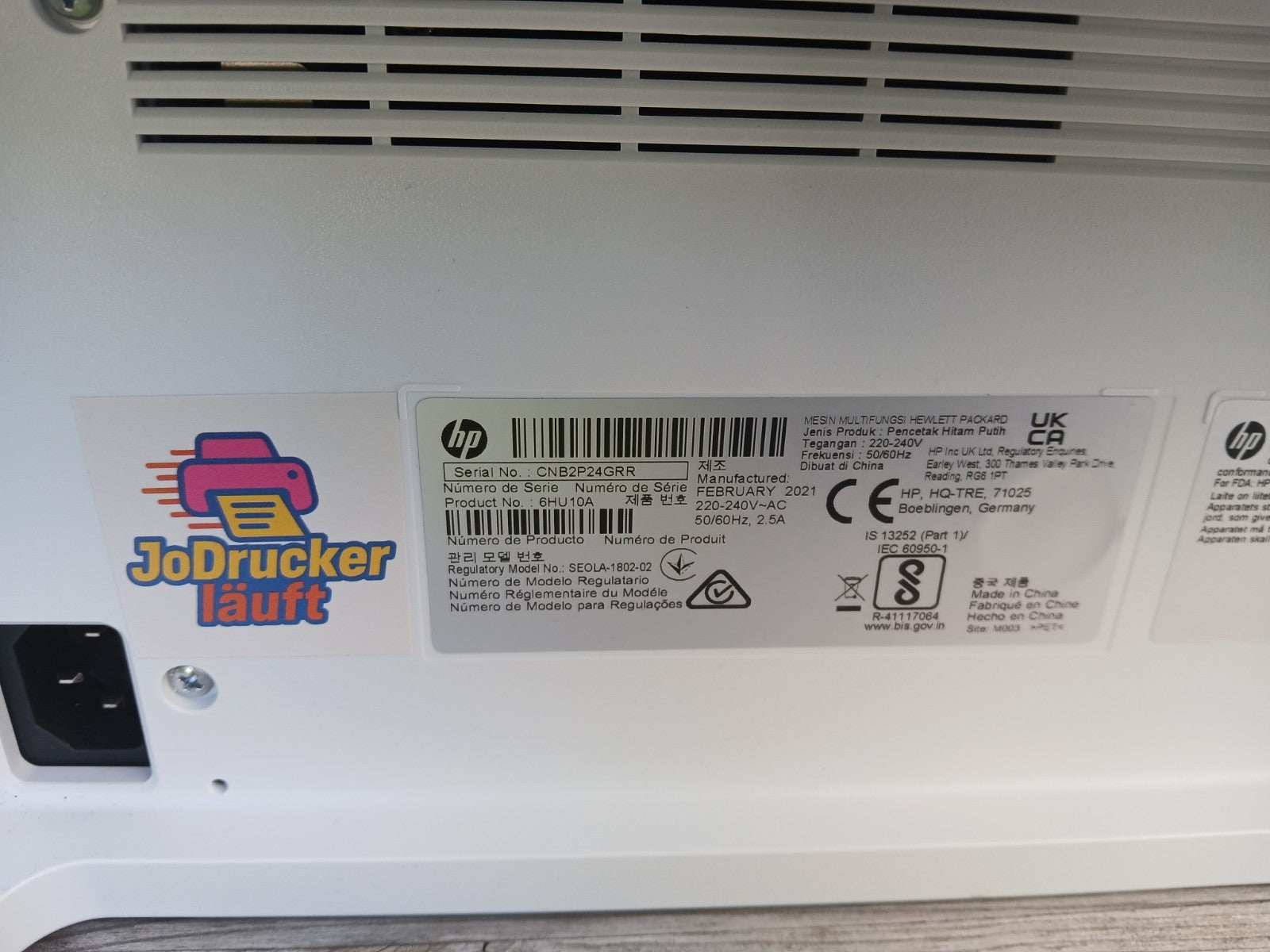 HP Laser MFP 135ag 3-in-1 S/W Multifunktionsdrucker Scan Kopie USB Win 11 M2070