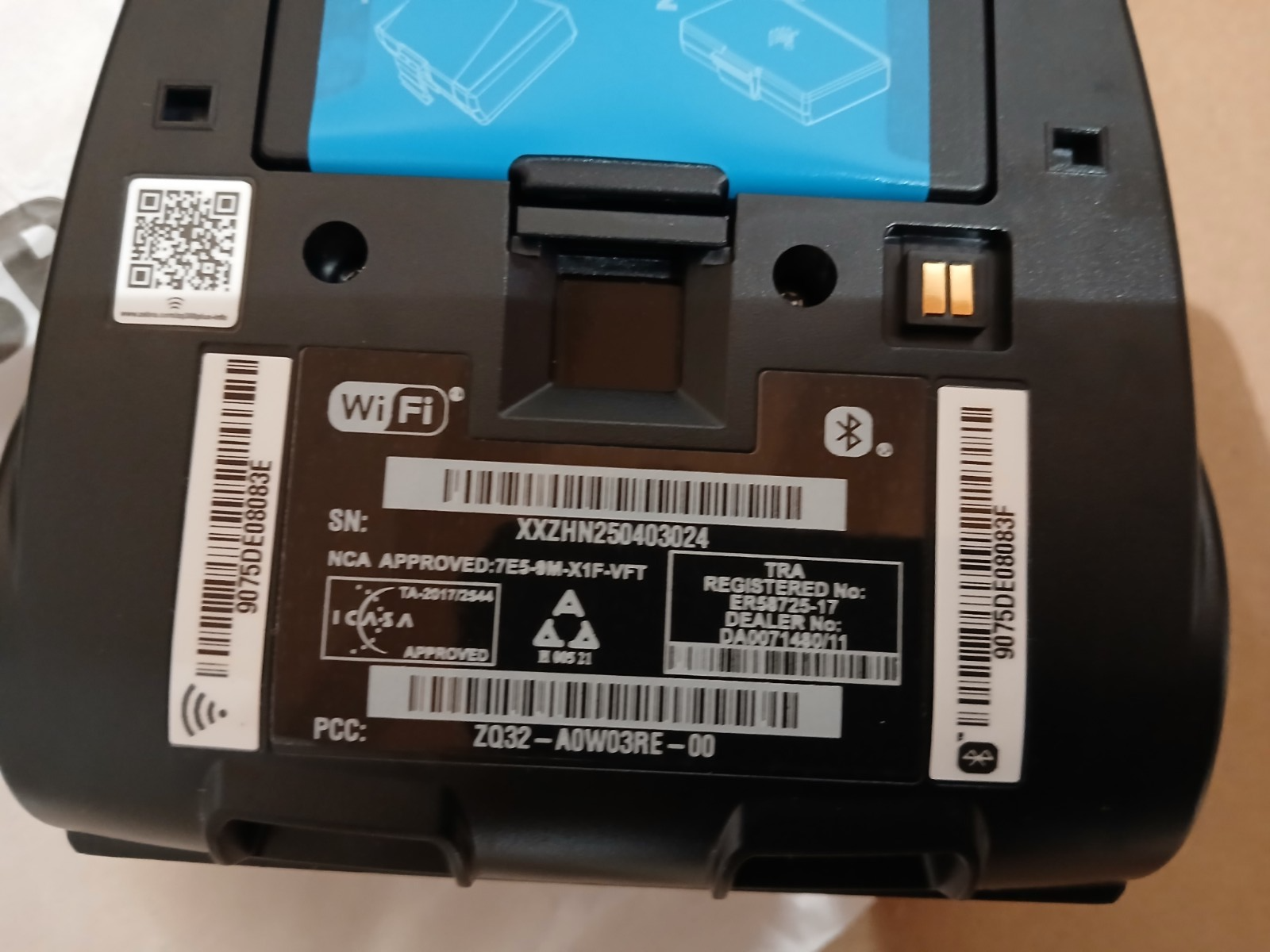 Zebra ZQ320 Plus Thermodirekt Etikettendrucker Outdoor USBC BT WLAN NFC 203 dpi