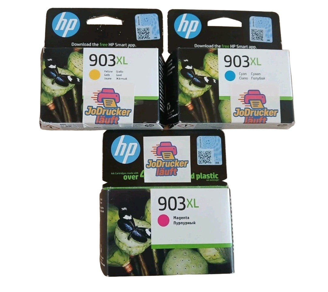 3x Original HP Tintenpatrone Farbe 903XL für Officejet 6900 6950 6860 6970 6975