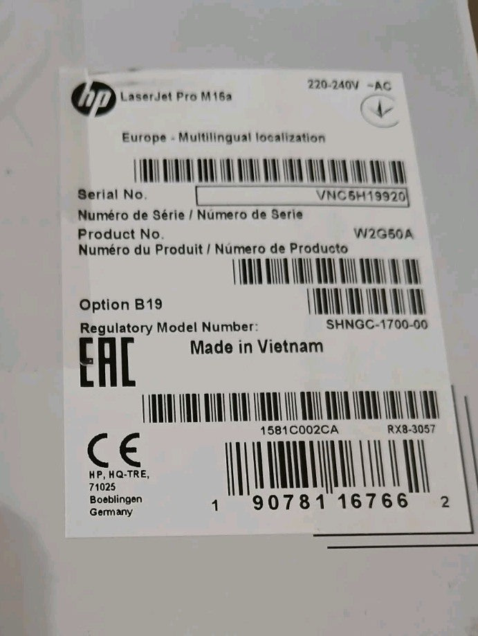 HP LaserJet Pro M15A Schwarz Weiß Laserdrucker USB Windows 11 Neu mit 2. Toner !