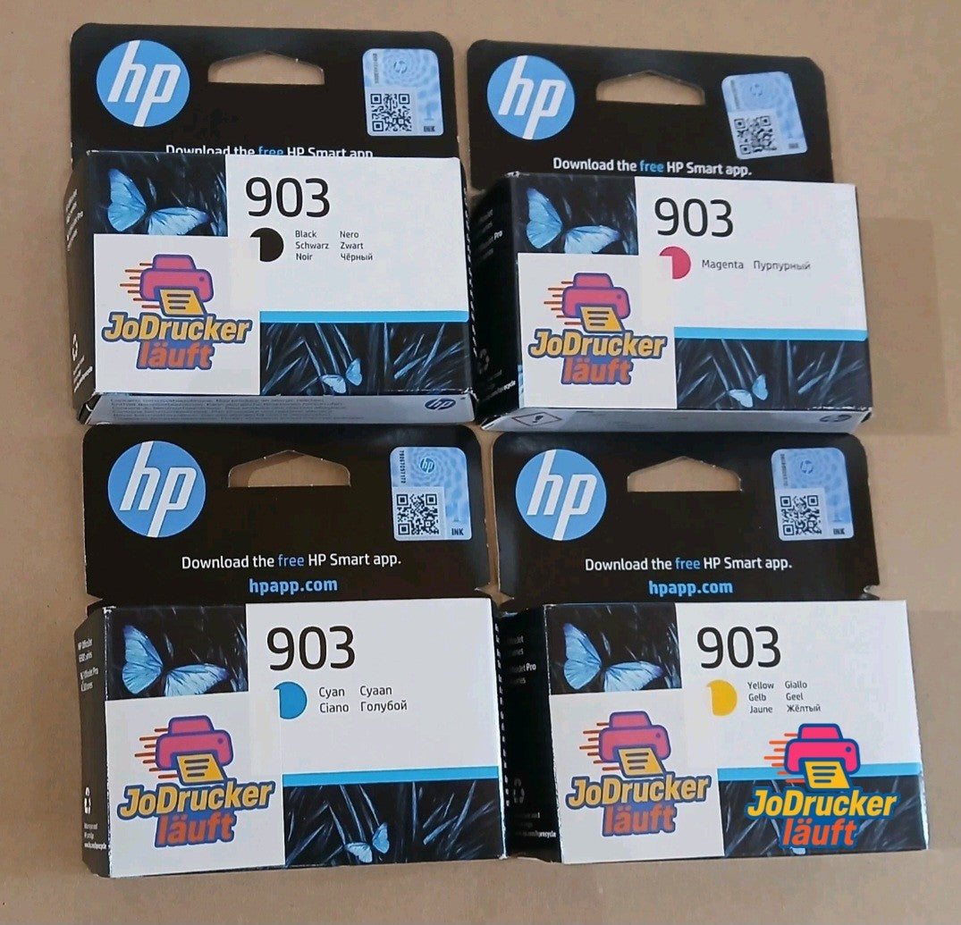 Original HP 903 Tintenpatrone 4x für Officejet 6900 6950 6860 6970 6975 6978