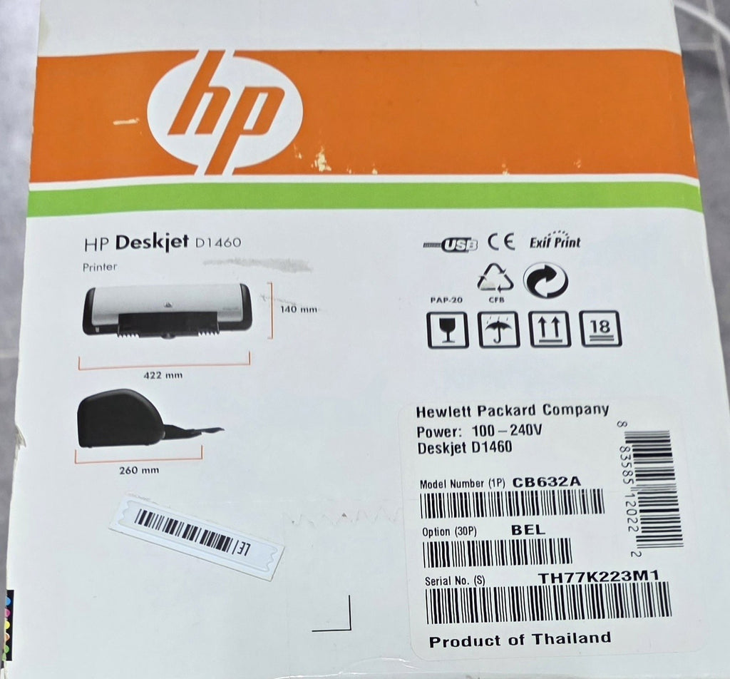 HP Deskjet D1460 Tintenstrahldrucker Neu & OVP HP Smart App USB Windows 10